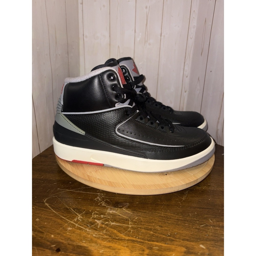 Nike Air Jordan 2 Retro black cement size 5Y youth